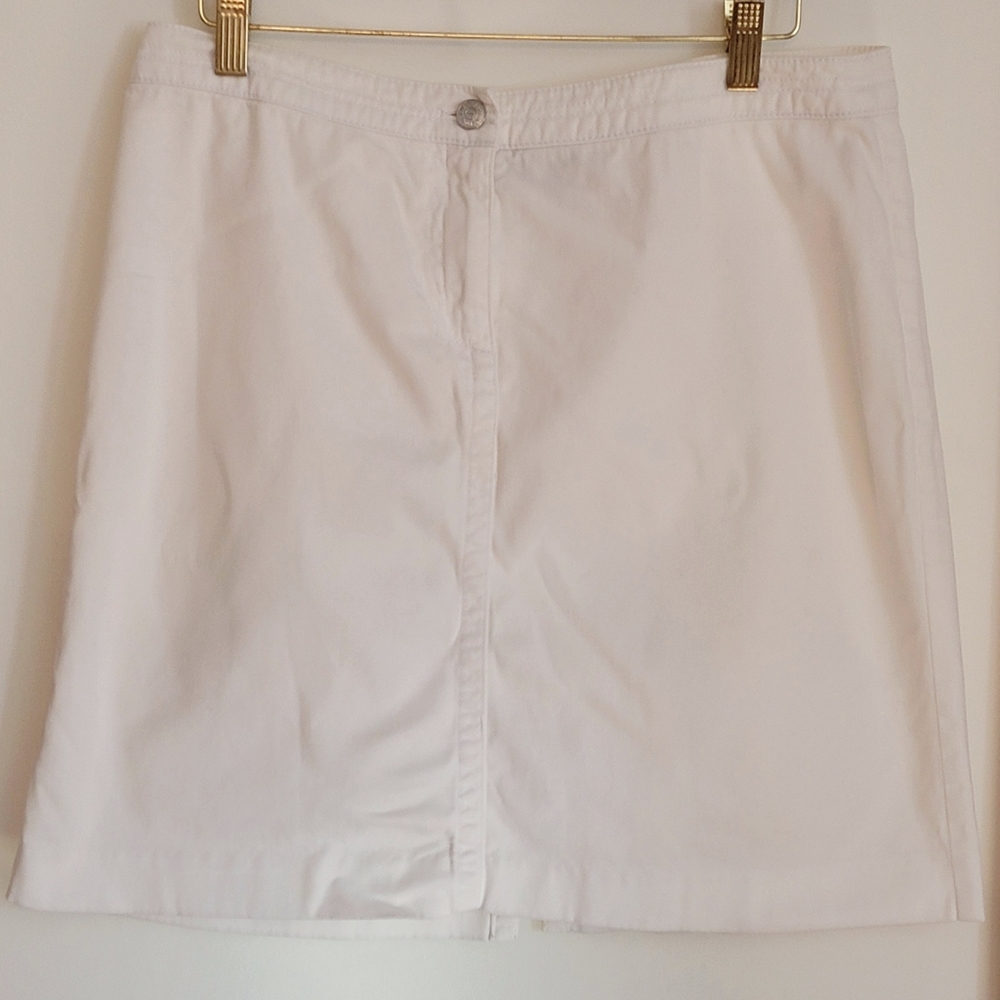 Jones New York White Denim Skirt 12P